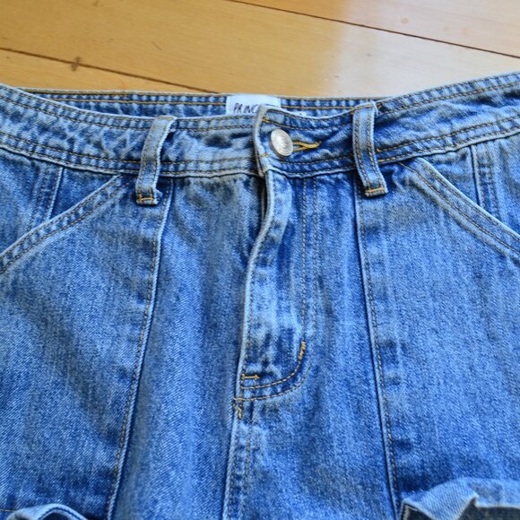 Princess Polly Chad Mid Rise Cargo Jeans Size US 4 - Picture 7 of 13